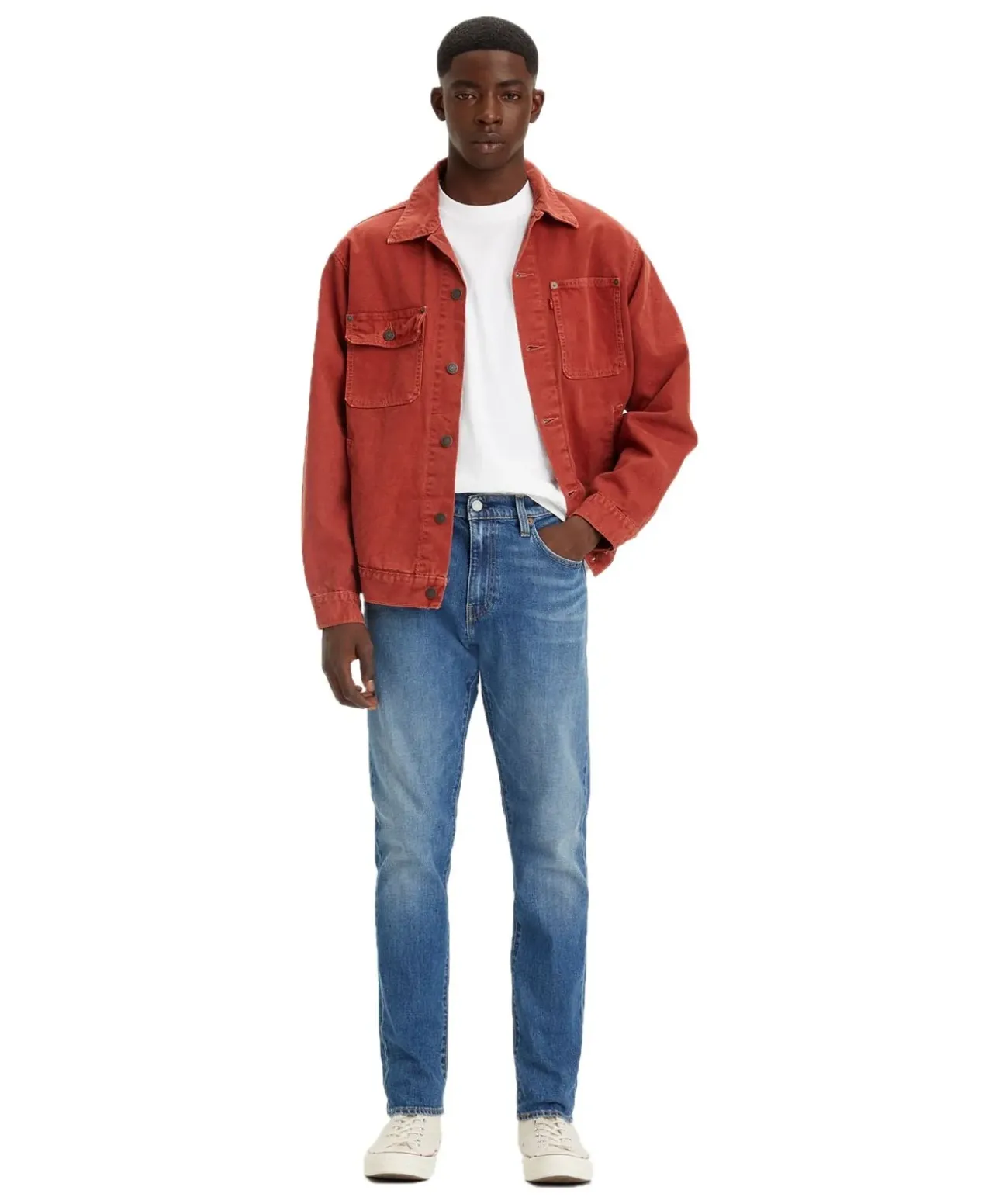 Levis 512 Jeans Tapered Fit in blauem Indigo Worn In