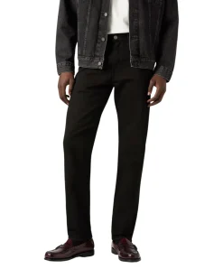 Levis 502 Jeans Tapered Fit in schwarzem Nightshine