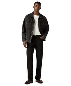 Levis 502 Jeans Tapered Fit in schwarzem Nightshine
