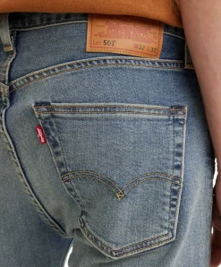 Levi’s 501 Original-fit Jeans in blauem Indigo Destructed