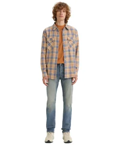 Levi’s 501 Original-fit Jeans in blauem Indigo Destructed
