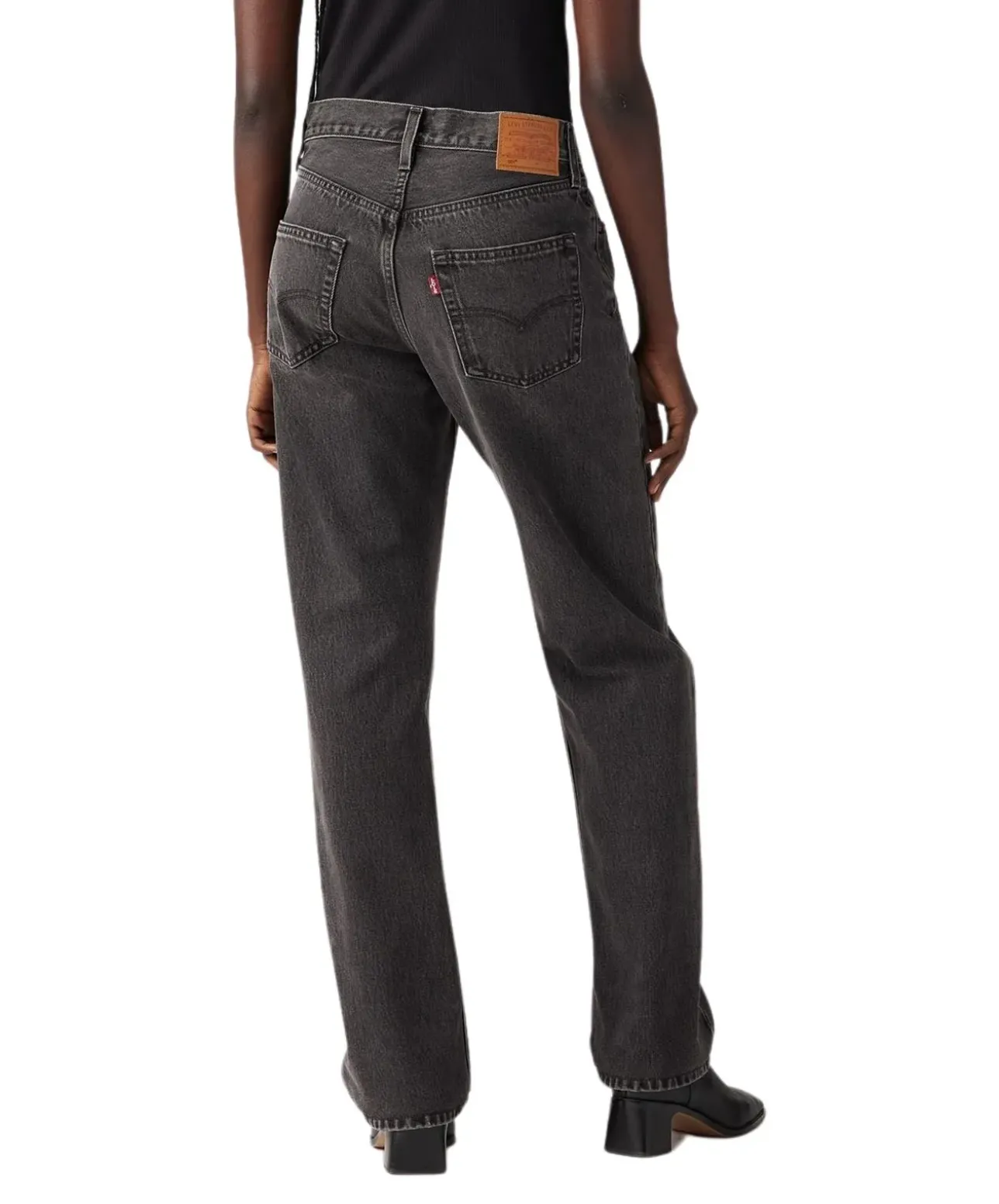 Levi's 501 90s Jeans mit geradem Bein in schwarzer Waschung