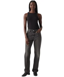 Levi's 501 90s Jeans mit geradem Bein in schwarzer Waschung