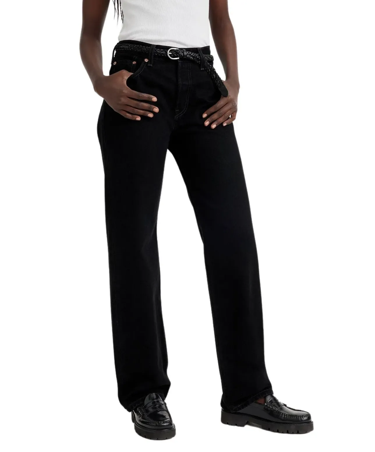 Levi's 501 90s Jeans Straight Leg in Schwarz