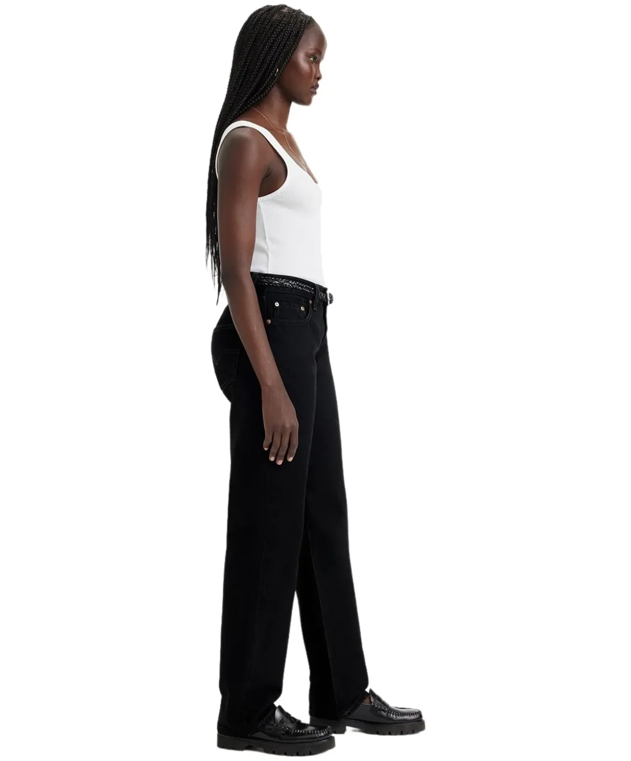 Levi's 501 90s Jeans Straight Leg in Schwarz