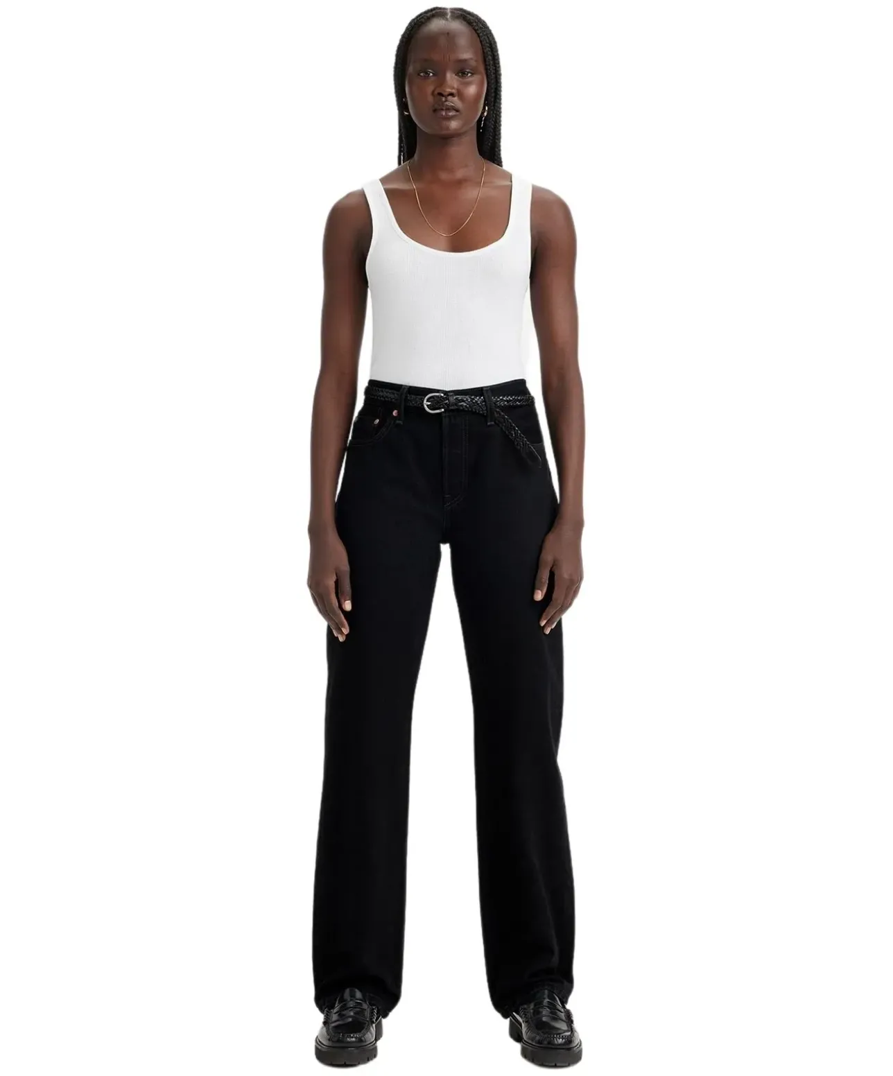Levi's 501 90s Jeans Straight Leg in Schwarz