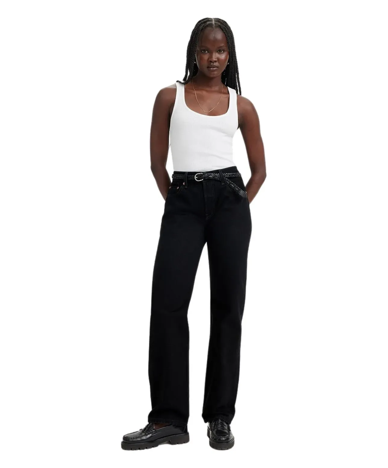 Levi's 501 90s Jeans Straight Leg in Schwarz