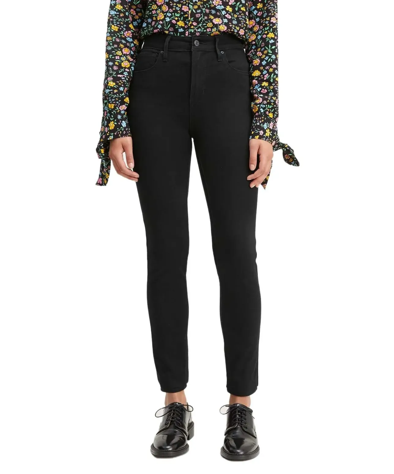 Levis 721 schwarze Jeans mit Vier Wege Power Stretch