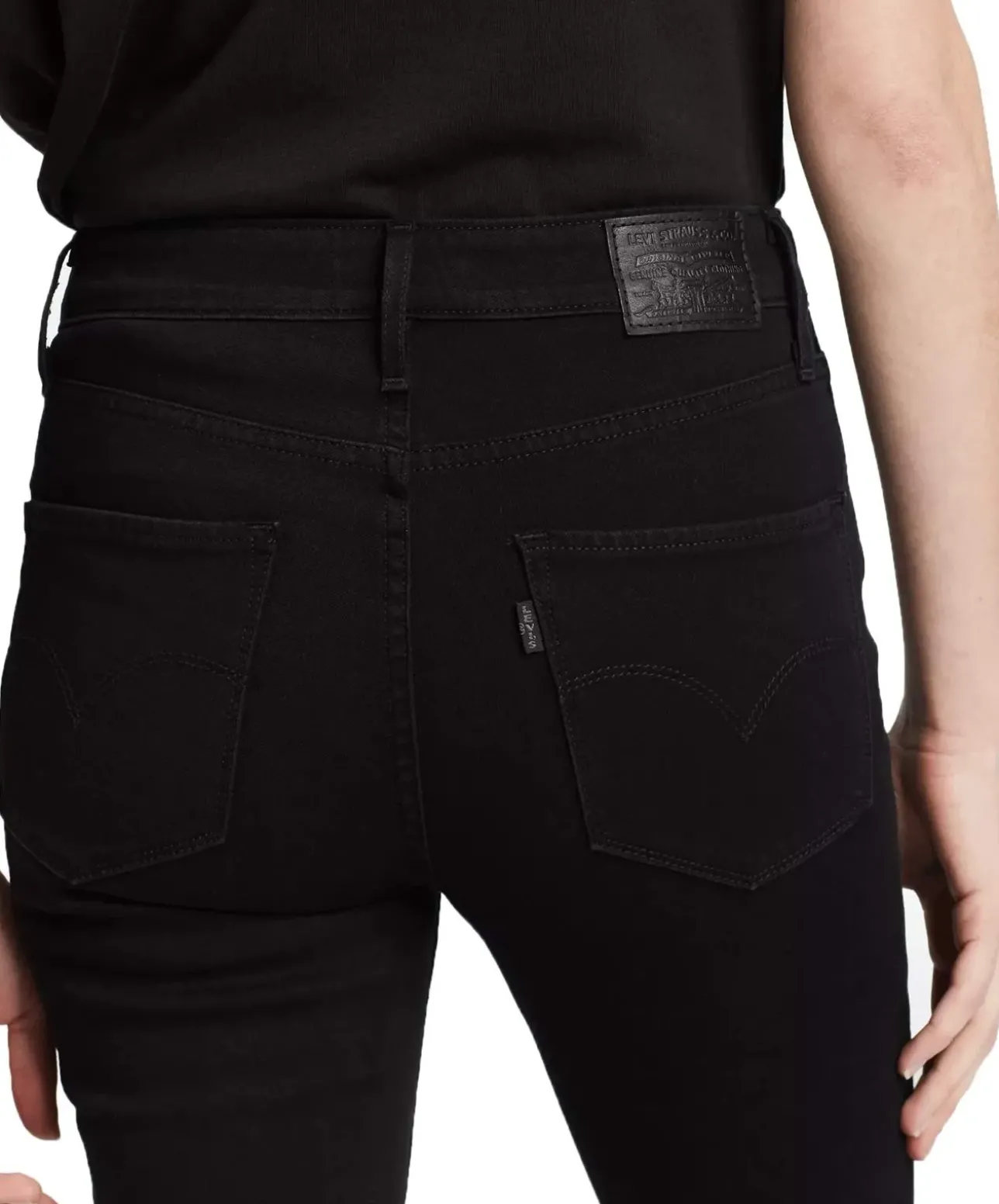Levis 721 schwarze Jeans mit Vier Wege Power Stretch