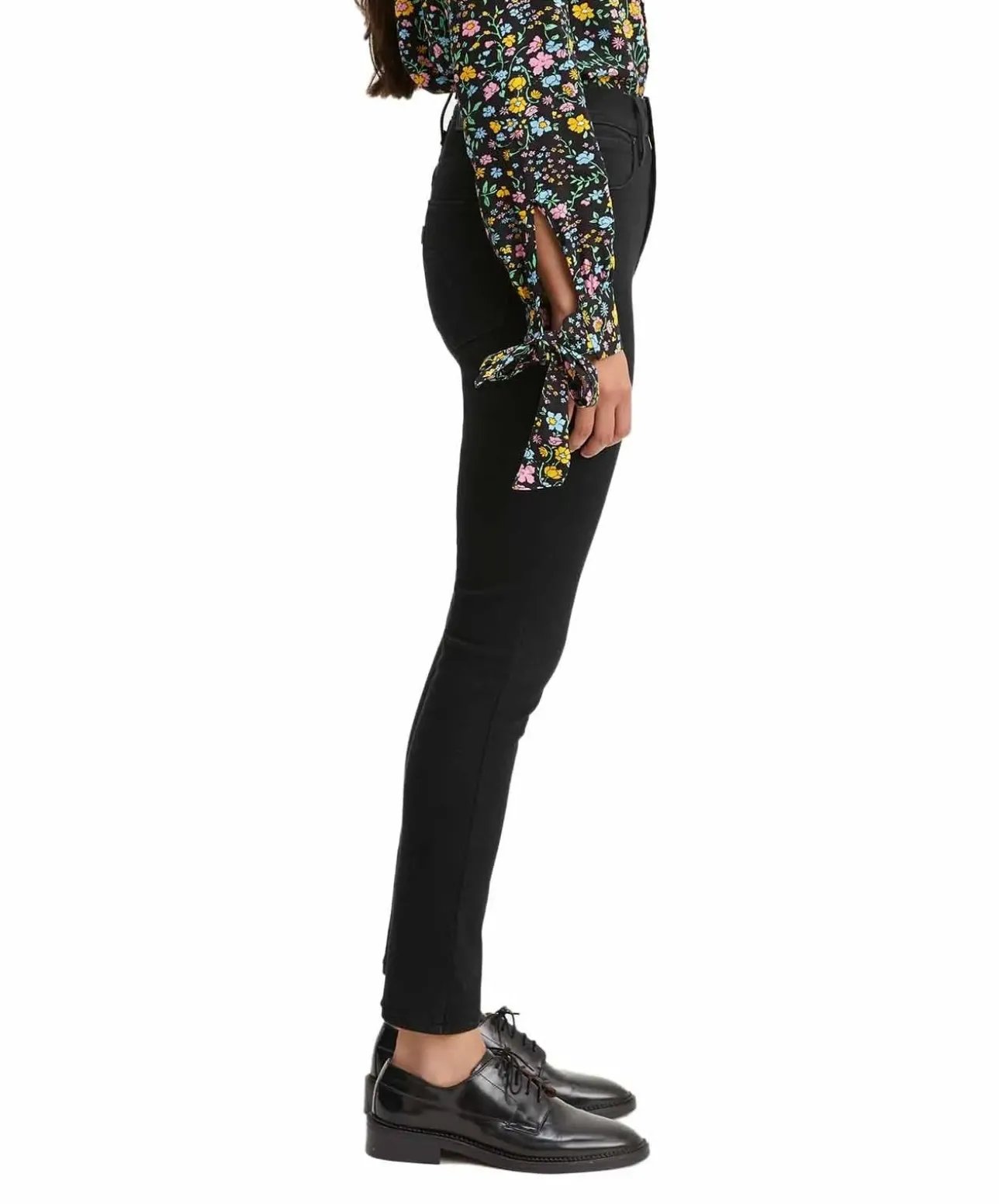 Levis 721 schwarze Jeans mit Vier Wege Power Stretch