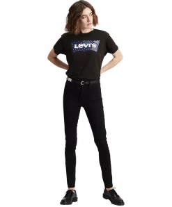Levis 721 schwarze Jeans mit Vier Wege Power Stretch