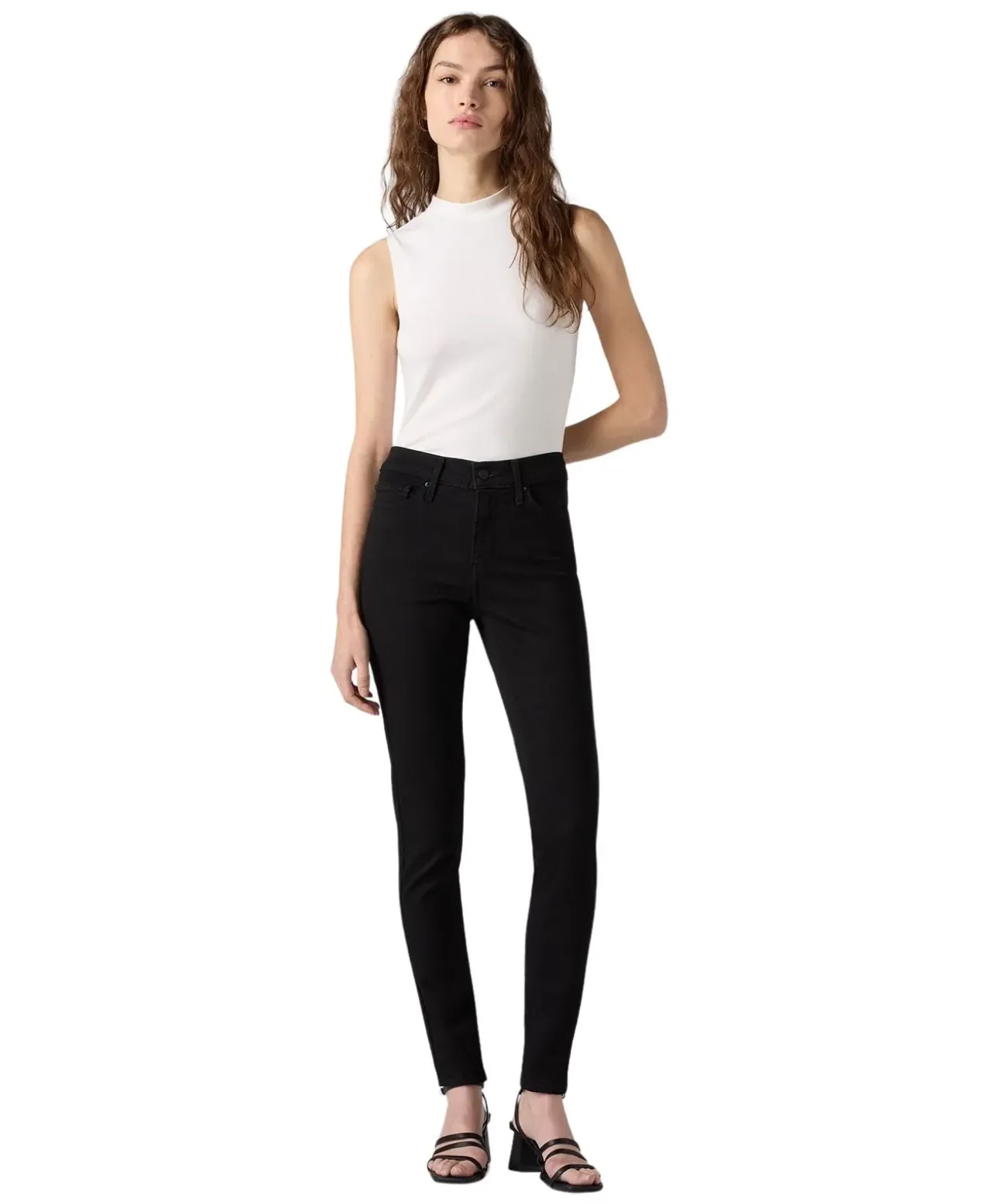 Levi's 310 Shaping Super Skinny Jeans in Schwarz