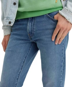Levis 511 Slim fit Jeans aus Soft Denim in Mittelblau