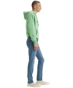 Levis 511 Slim fit Jeans aus Soft Denim in Mittelblau