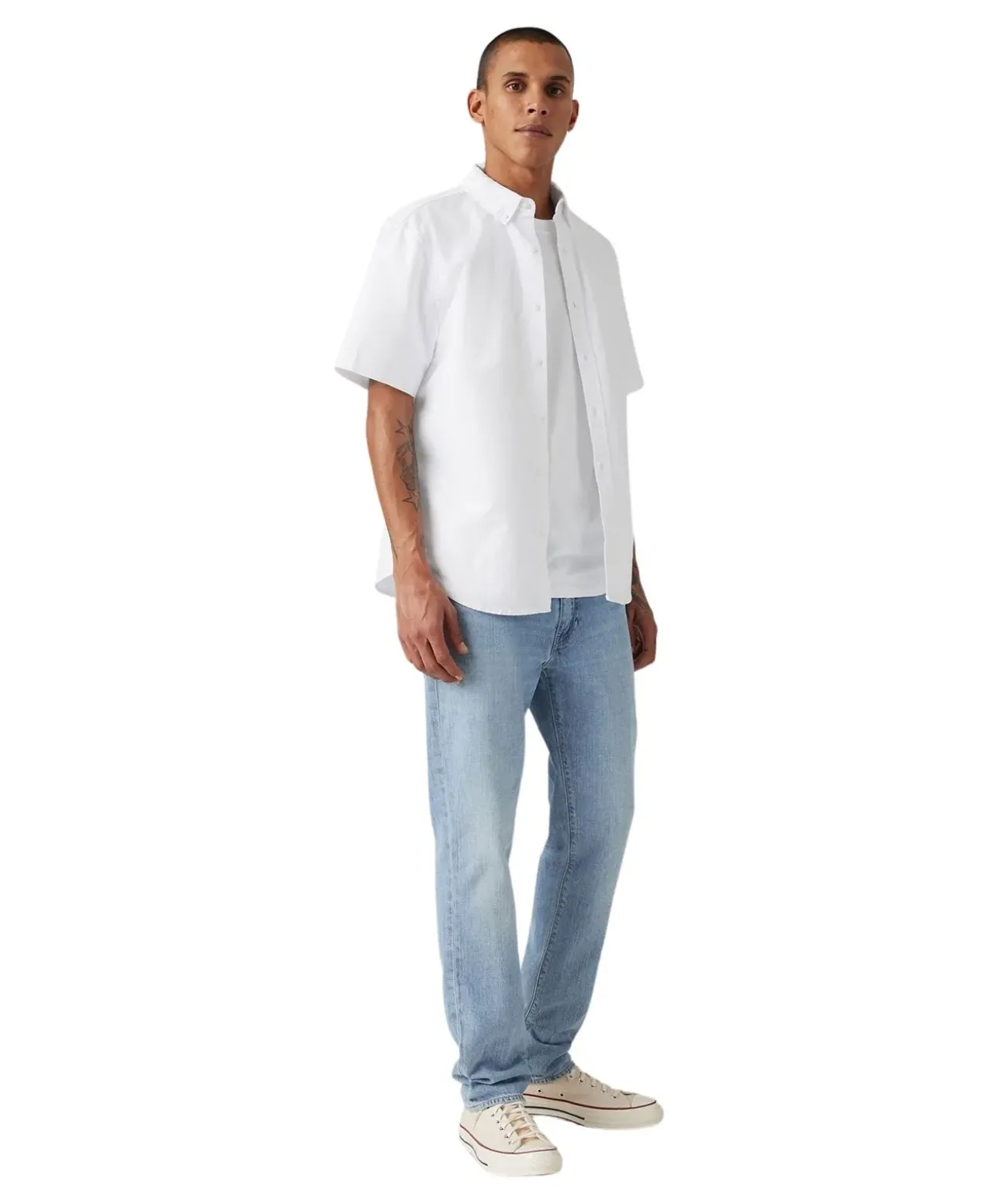 Levis 511 Slim Jeans aus Leinen Denim in Hellblau