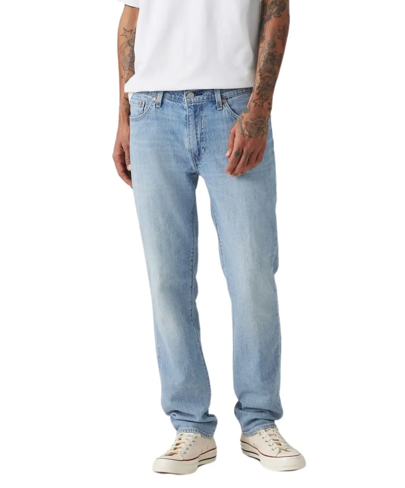 Levis 511 Slim Jeans aus Leinen Denim in Hellblau