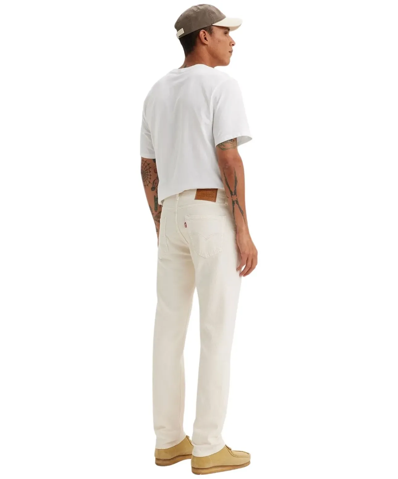 Levis 511 Slim Jeans in Beige mit schmalem Schnitt