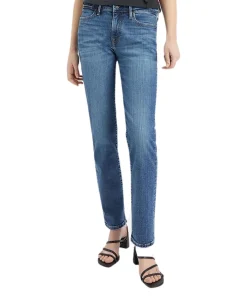 Levi's 712 Slim Jeans in blauer Blue Wave-Waschung