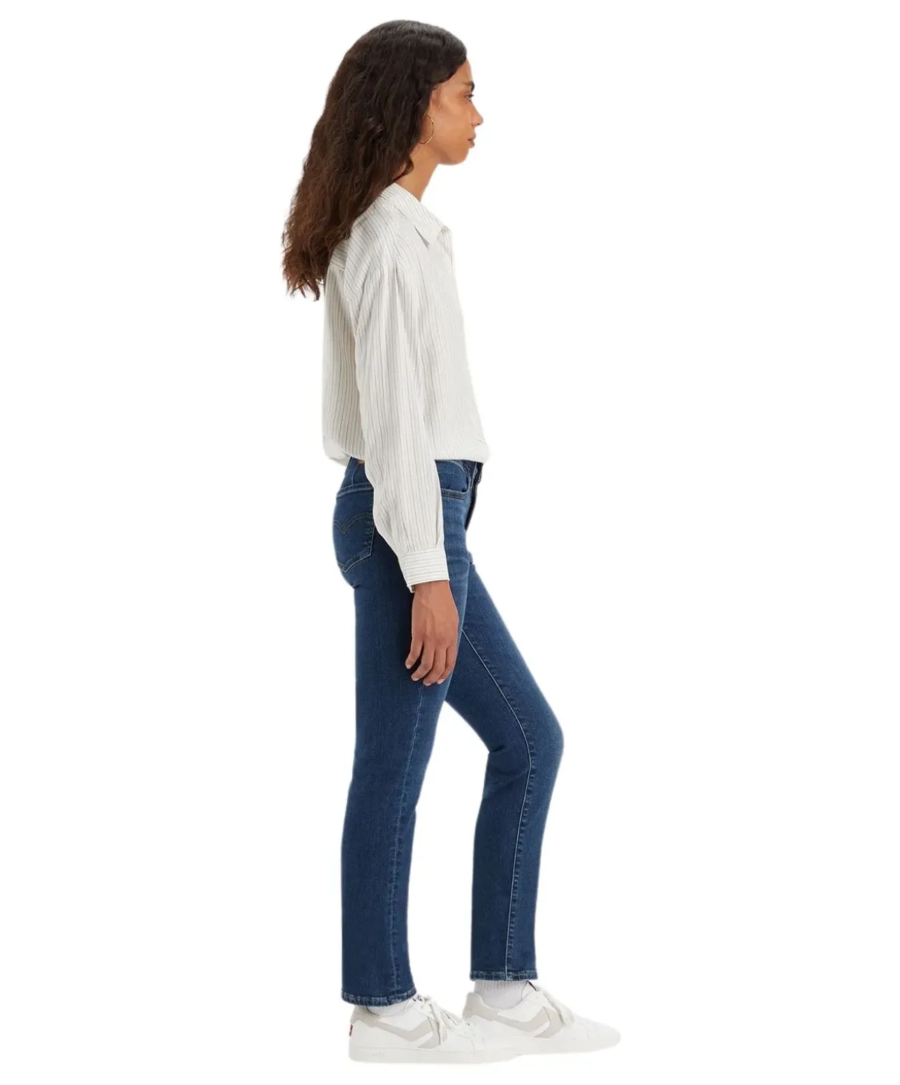 Levi's 712 Slim Jeans in Blue Wave Dark-Waschung