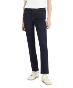 Levi's 712 Slim Jeans mit hohem Bund in Rinse-Waschung
