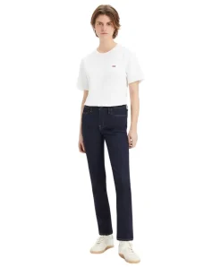 Levi's 712 Slim Jeans mit hohem Bund in Rinse-Waschung