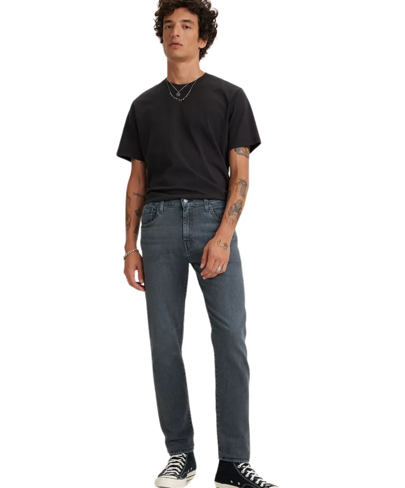 Levi's 512 Slim Taper Jeans in verwaschenem Schwarz