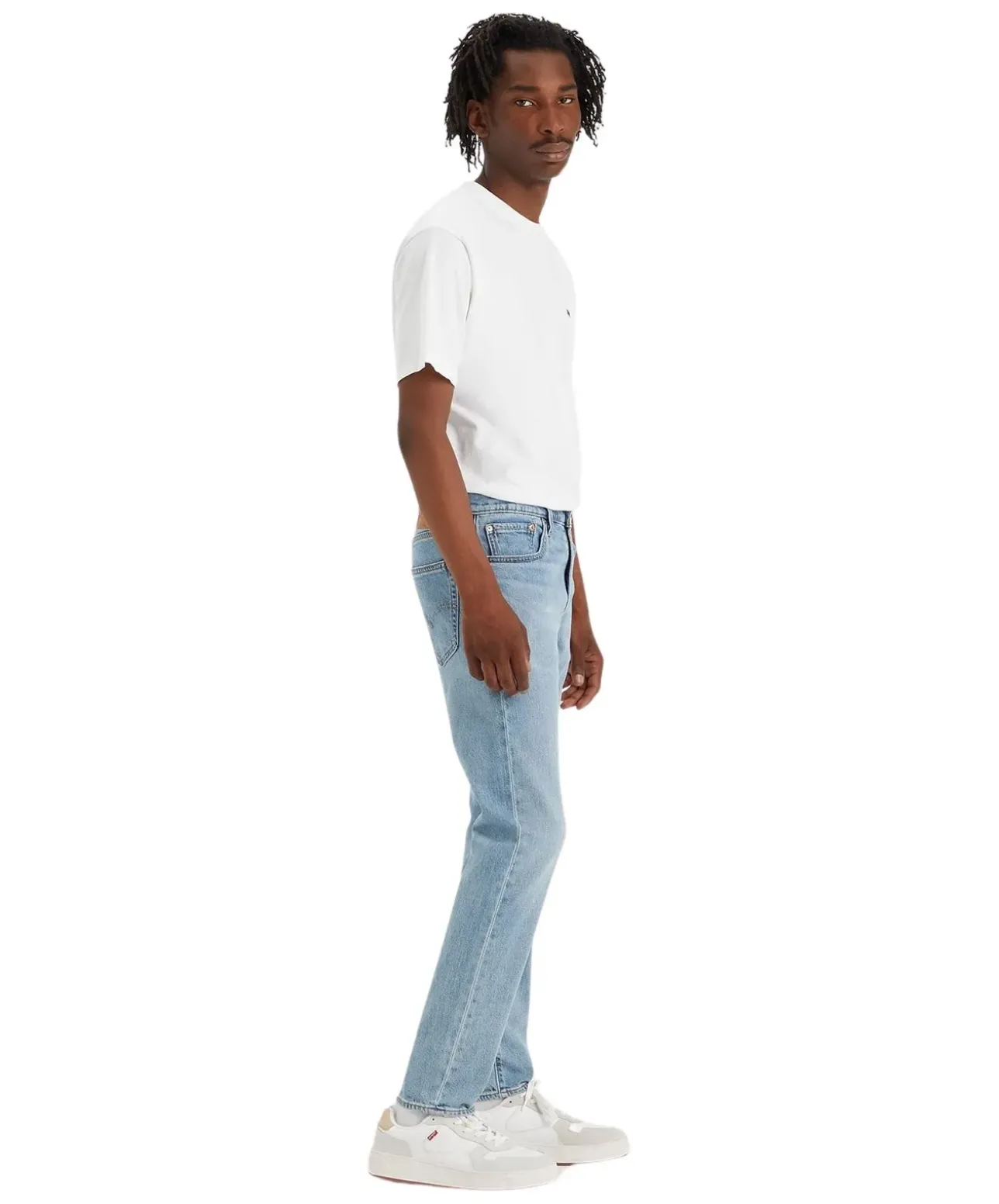Levis 512 Slim Taper Jeans in hellblauer Stone-Waschung