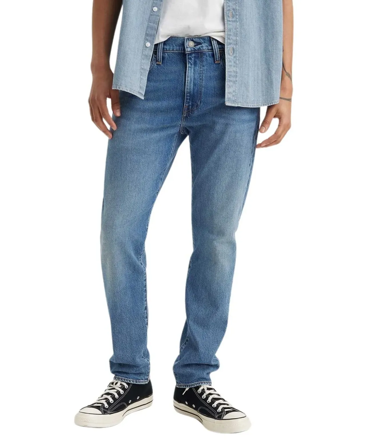 Levis 502 Taper Jeans in blauer A Step Ahead Wasschung