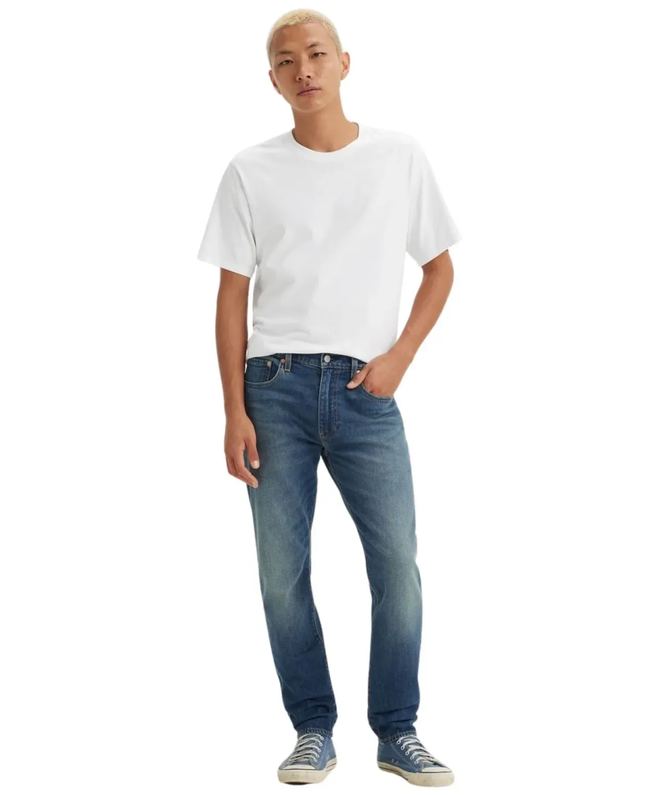 Levis 512 Taper Jeans in blauer Vintage-Waschung