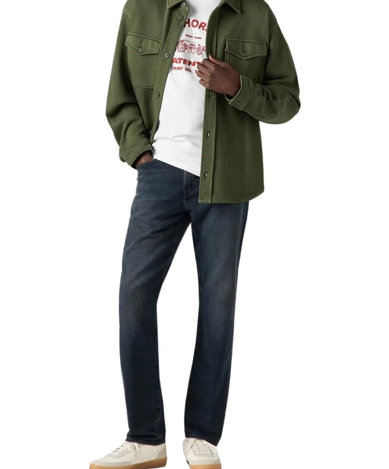 Levi's 502 Taper Jeans in dunkler Out Of Reach Waschung