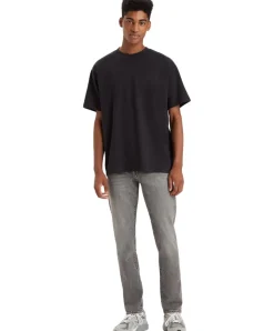 Levi's 502 Taper Jeans in grau aus dehnbarem Denim