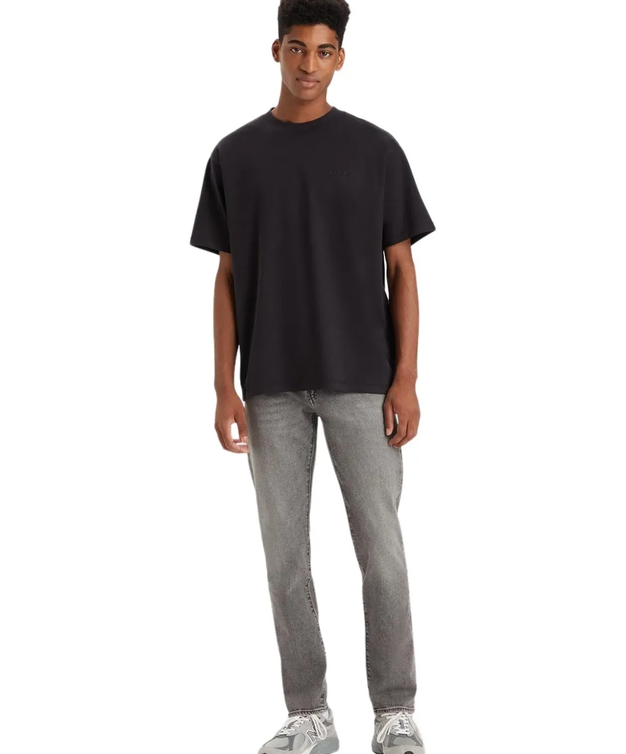 Levi's 502 Taper Jeans in grau aus dehnbarem Denim