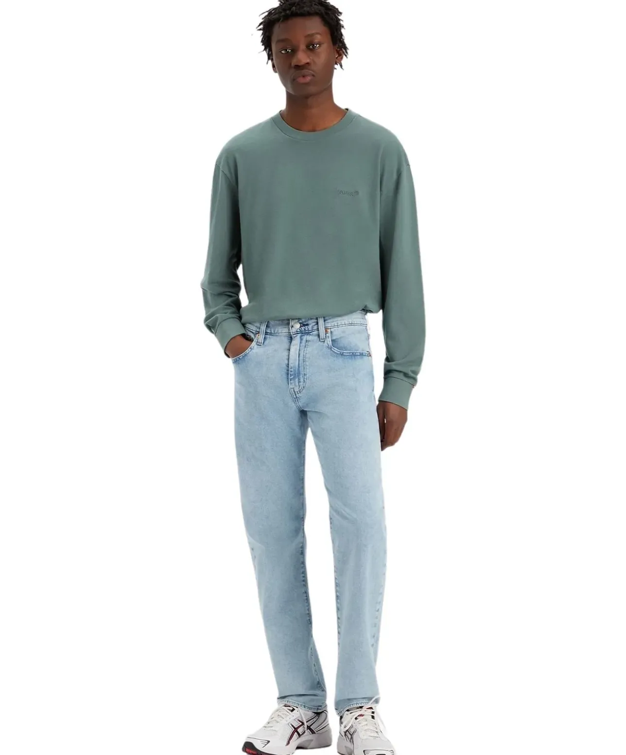 Levi's 502 Taper Jeans in hellblauer Waschung