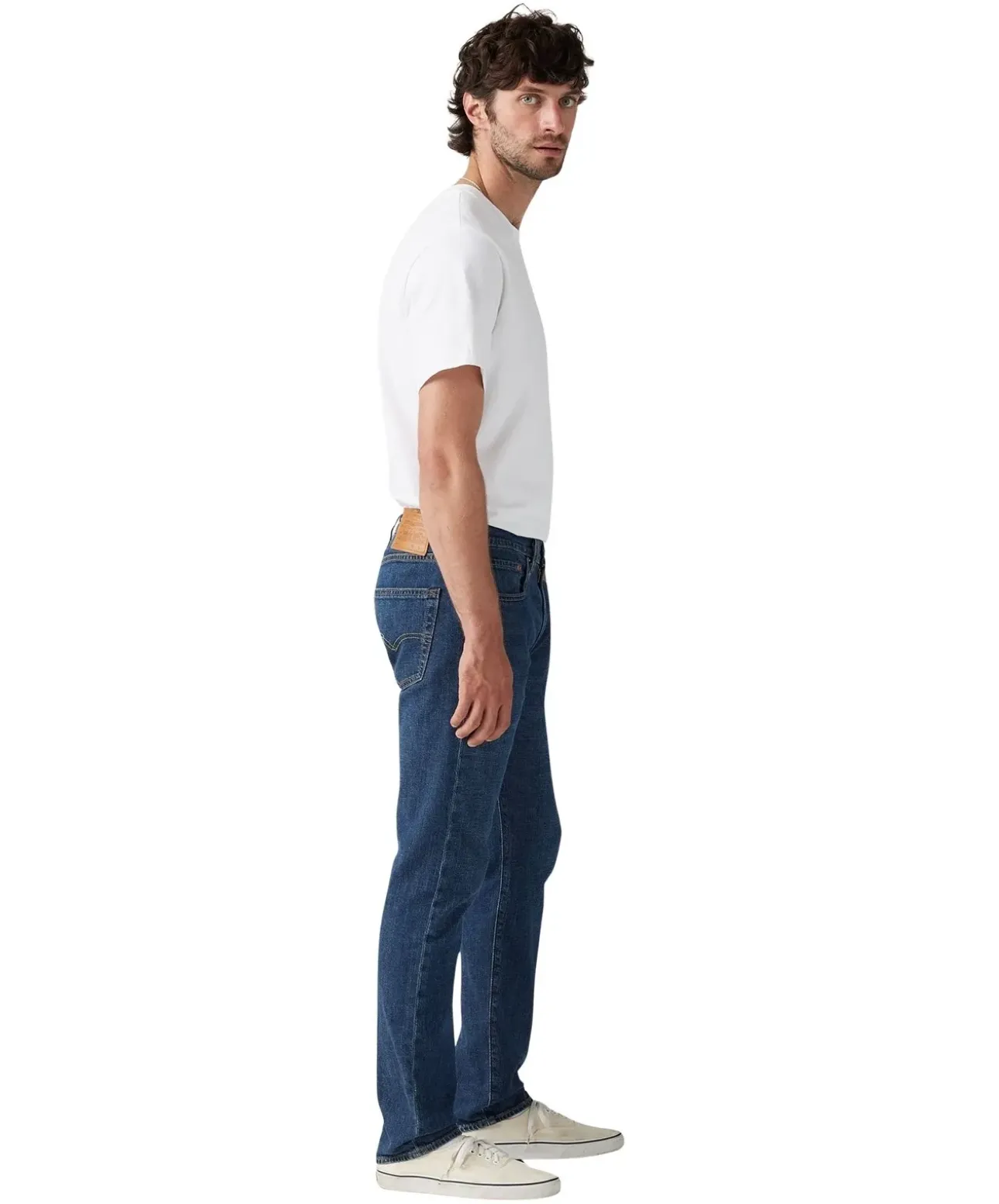 Levis 502 Taper Jeans in mittelblauer Waschung