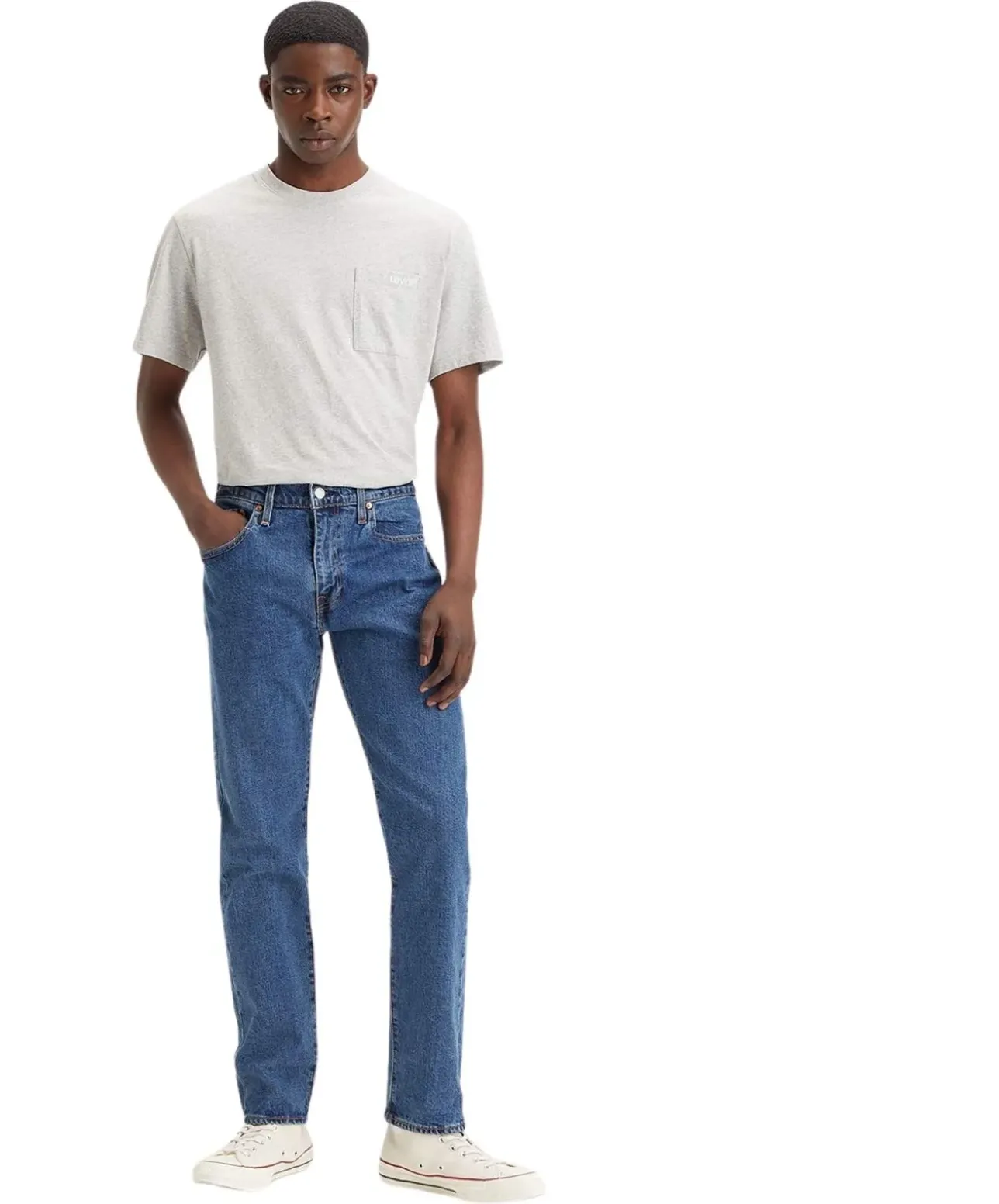 Levis 502 Taper Jeans in Stone-Waschung