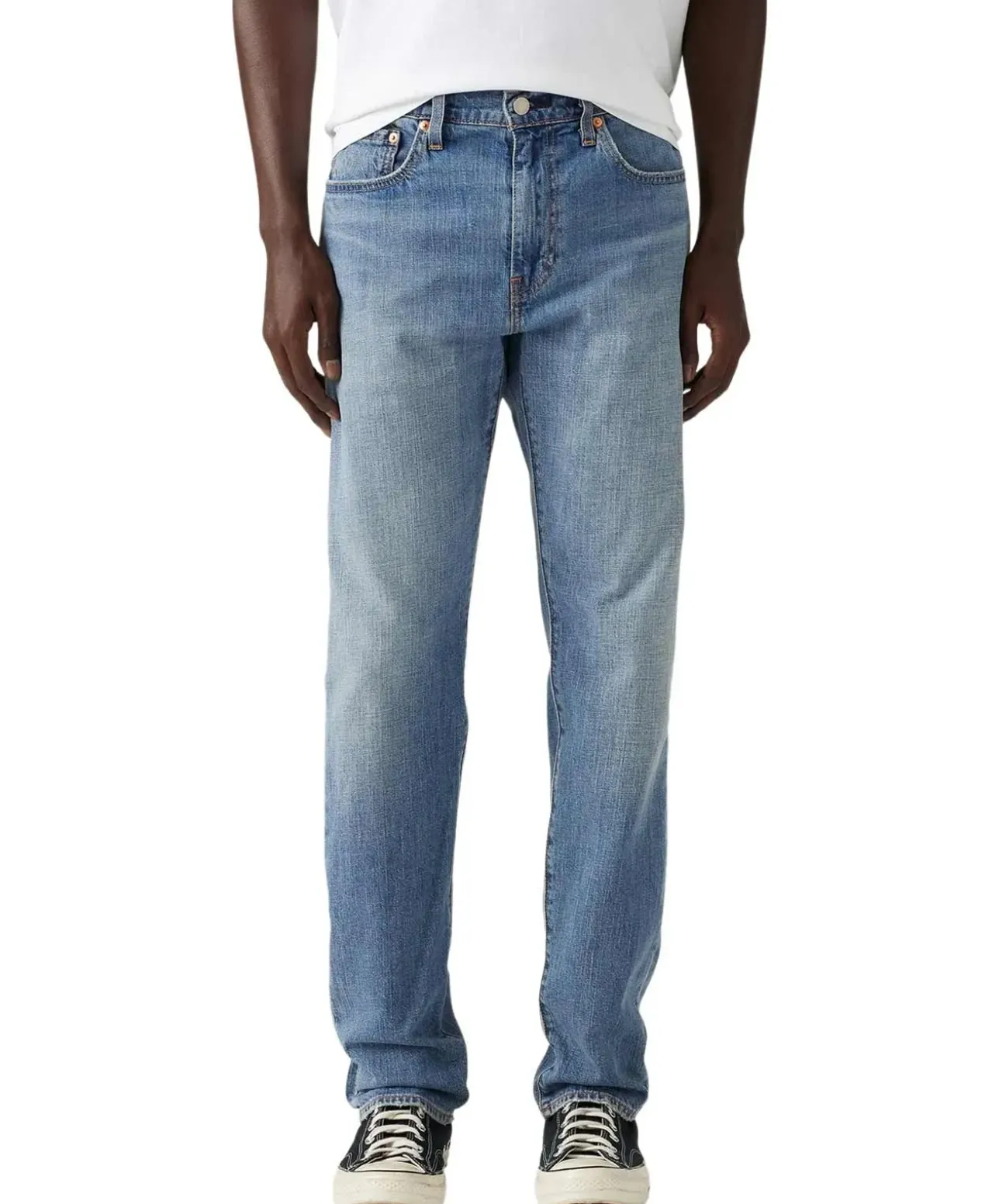 Levi’s 502 Taper Jeans mit Leinenanteil in Hellblau
