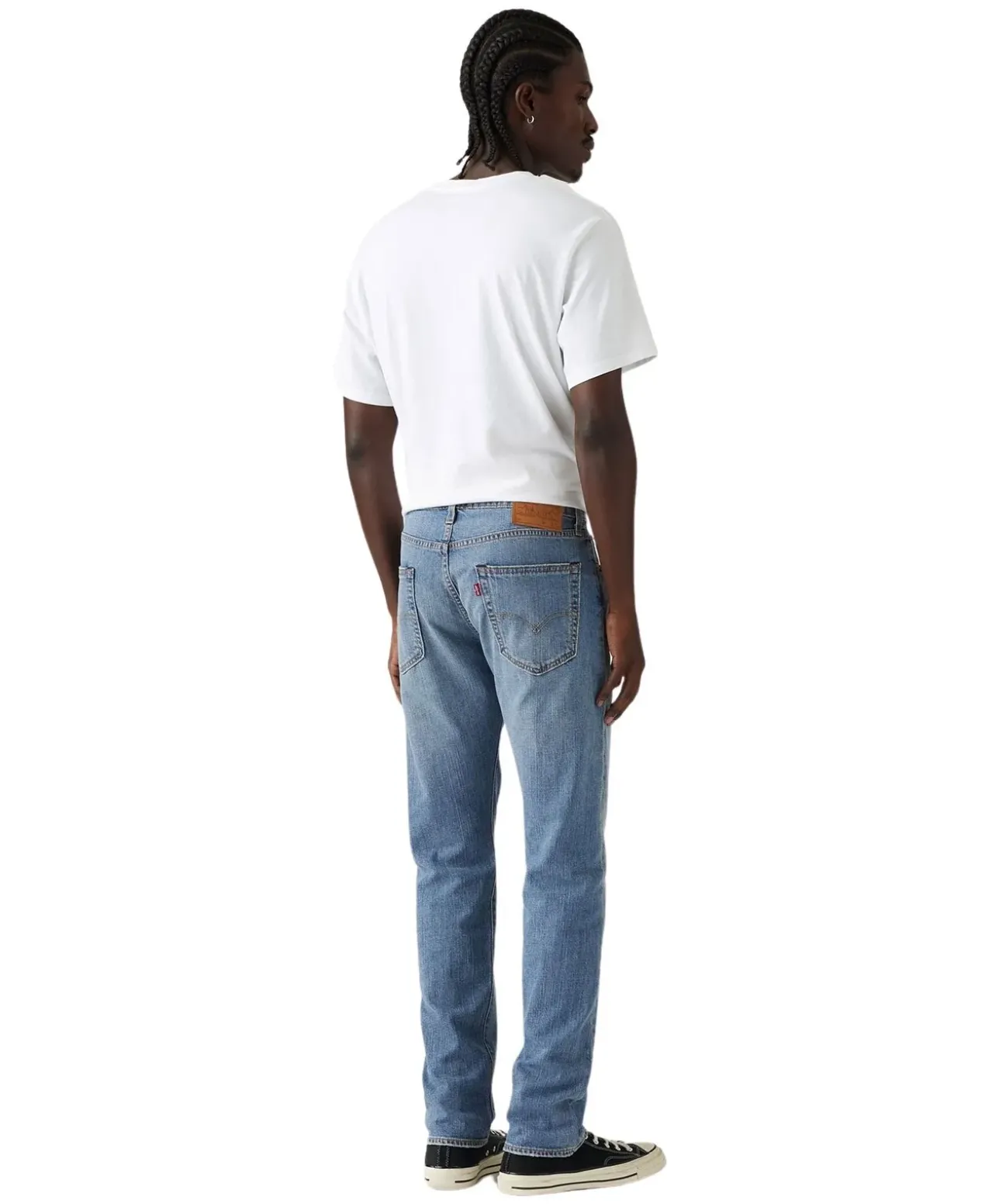 Levi’s 502 Taper Jeans mit Leinenanteil in Hellblau