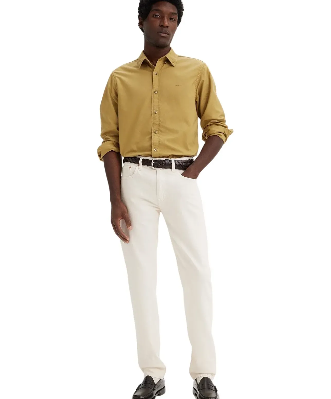 Levis 502 Taper Jeans Regular Fit in Beige