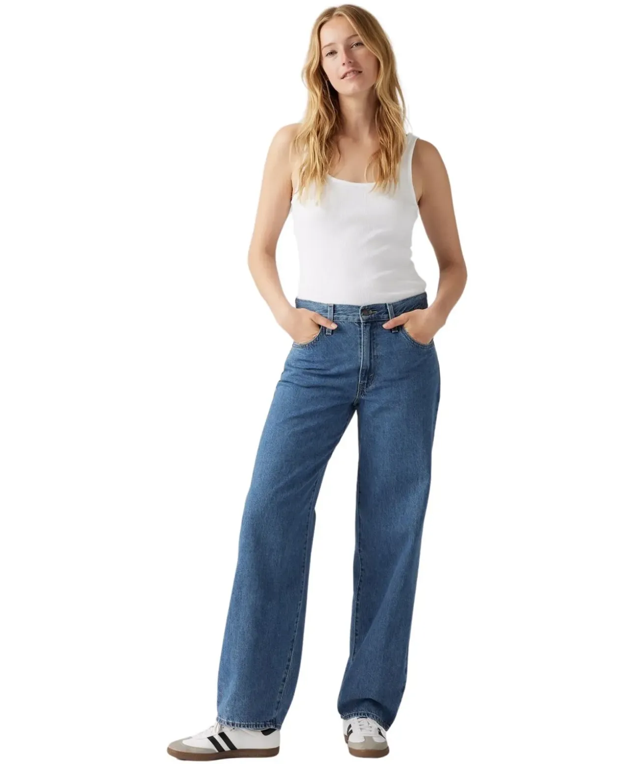 Levi's Baggy Dad Jeans in Stone-Waschung