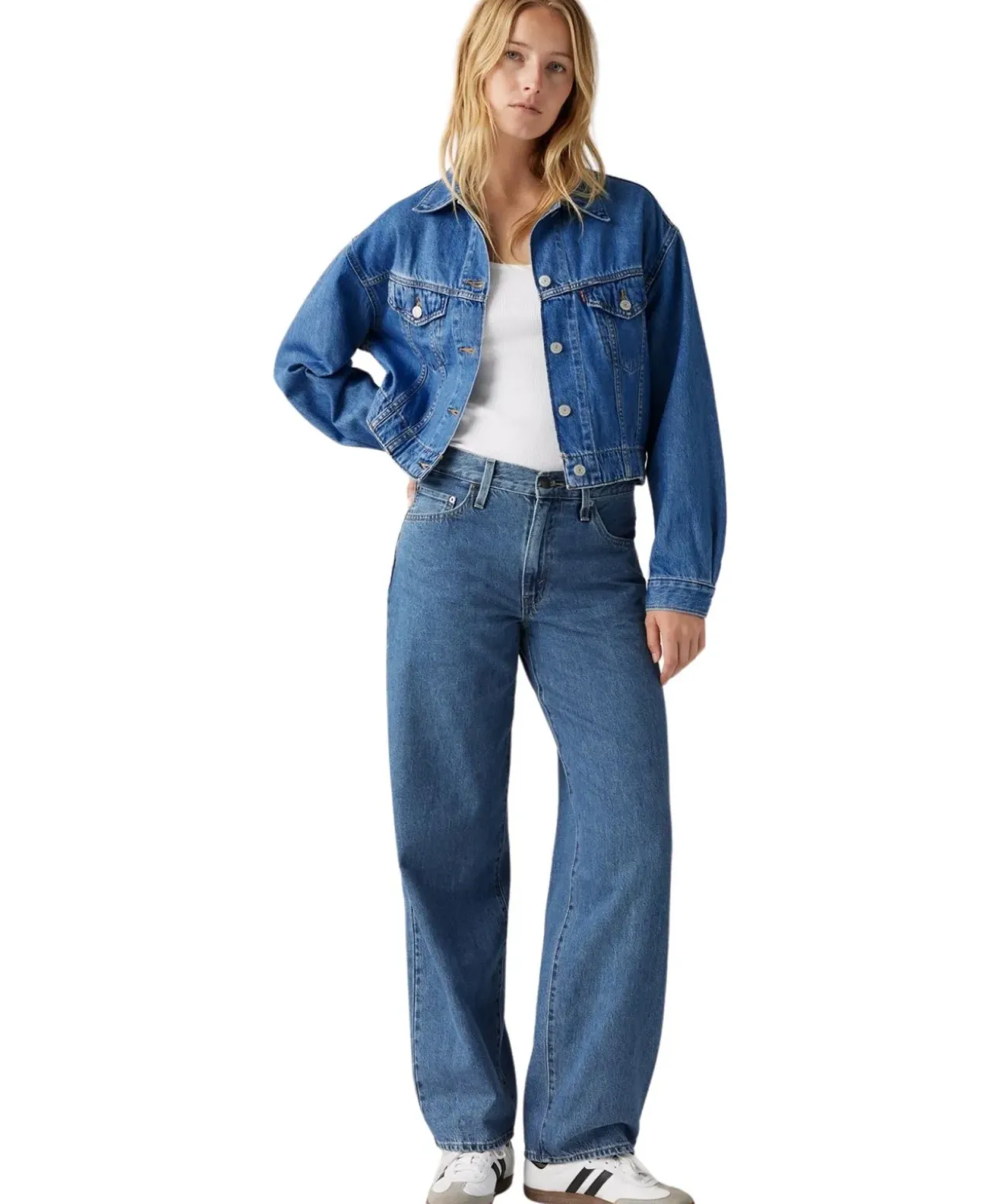 Levi's Baggy Dad Jeans in Stone-Waschung
