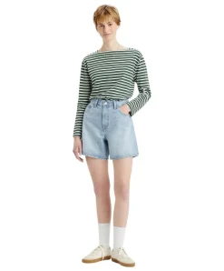 Levi's Baggy Shorts mit hohem Bund in Stonewash