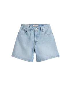 Levi's Baggy Shorts mit hohem Bund in Stonewash
