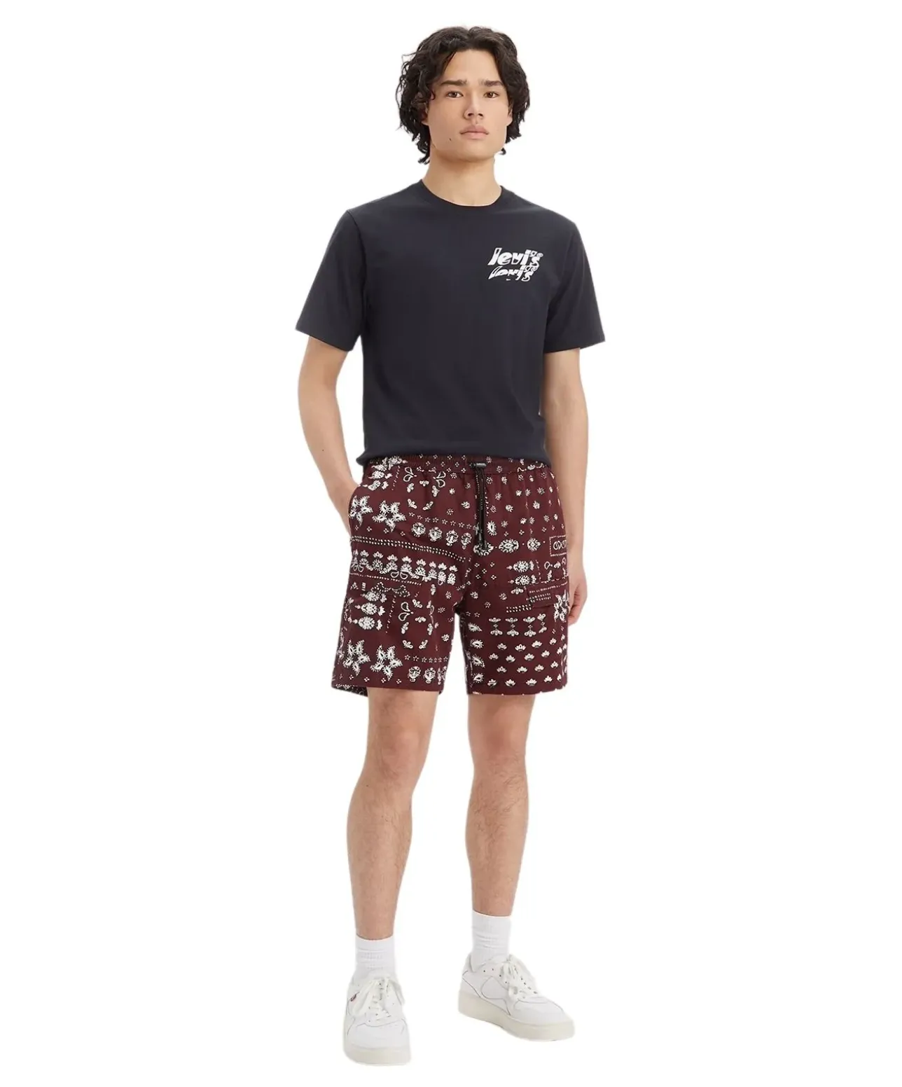 Levi's Cargo Shorts Trail in bordo mit Muster