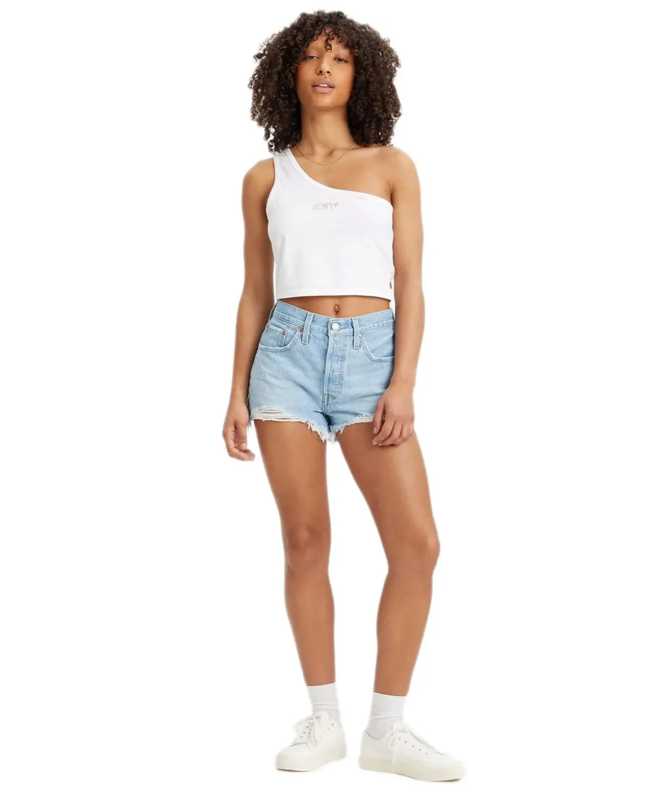 Levis Damen Jeans-Shorts 501 mit hohem Bund