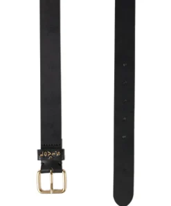 Levis Damen Ledergürtel Calypso in schwarzer, schmaler Form