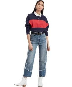 Levis Damen Ledergürtel Calypso in schwarzer, schmaler Form