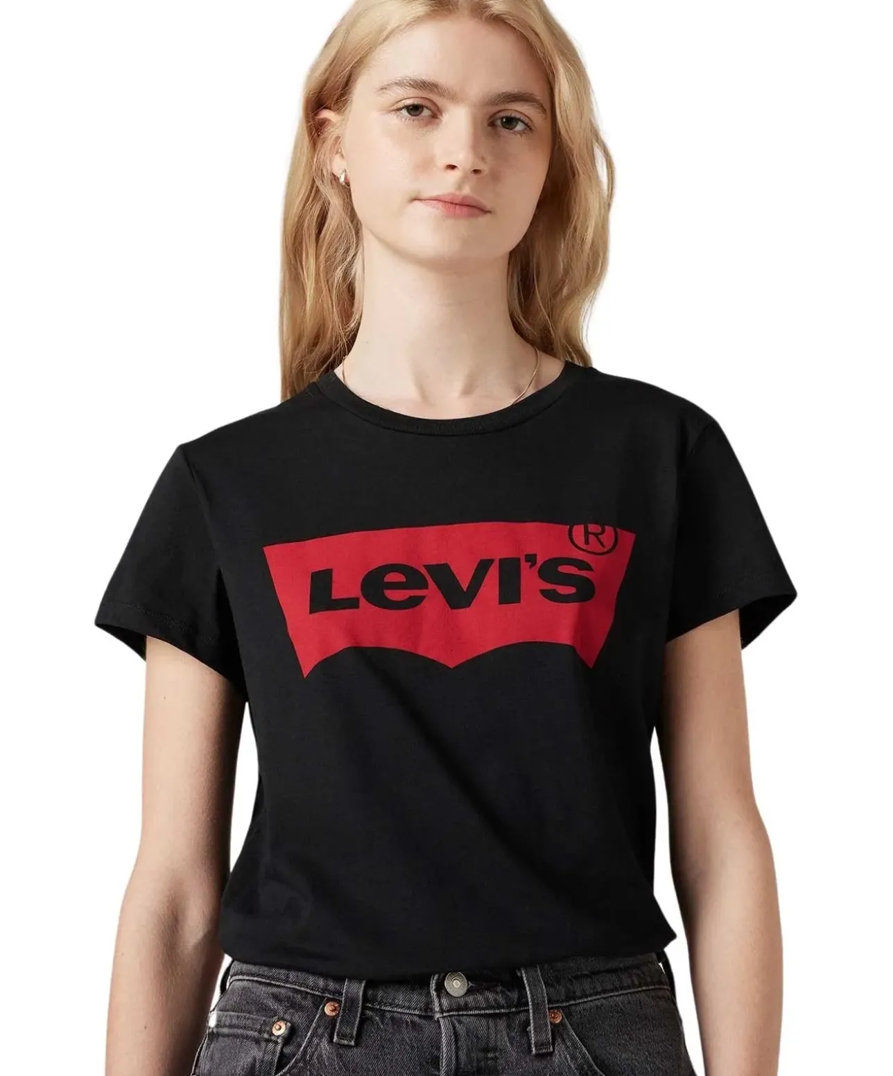 Levi's Damen T-Shirt The Perfect Tee in Black Graphic
