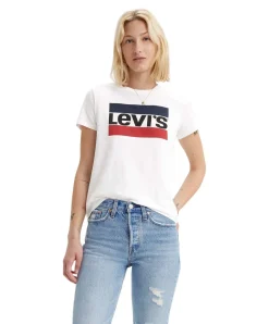 Levi's Damen T-Shirt The Perfect Tee in Sportswear White