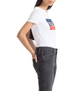 Levi's Damen T-Shirt The Perfect Tee in Sportswear White