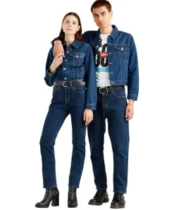 Levi's Damen-Jeans 78 Crop 501 Original in Stonewash